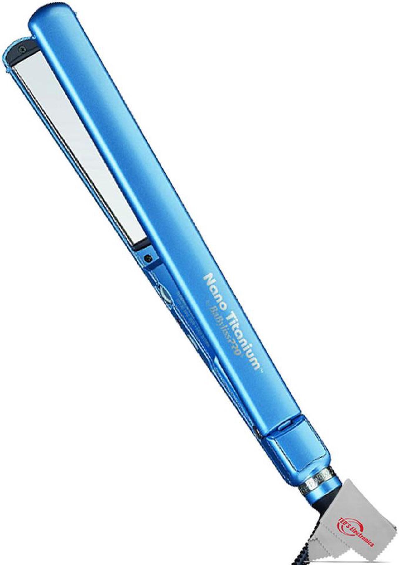 Alt view image 4 of 5 - BaByliss PRO Nano Titanium 1" Ultra-Thin Straightener & Professional Pistol-Grip Hair Dryer (Blue)