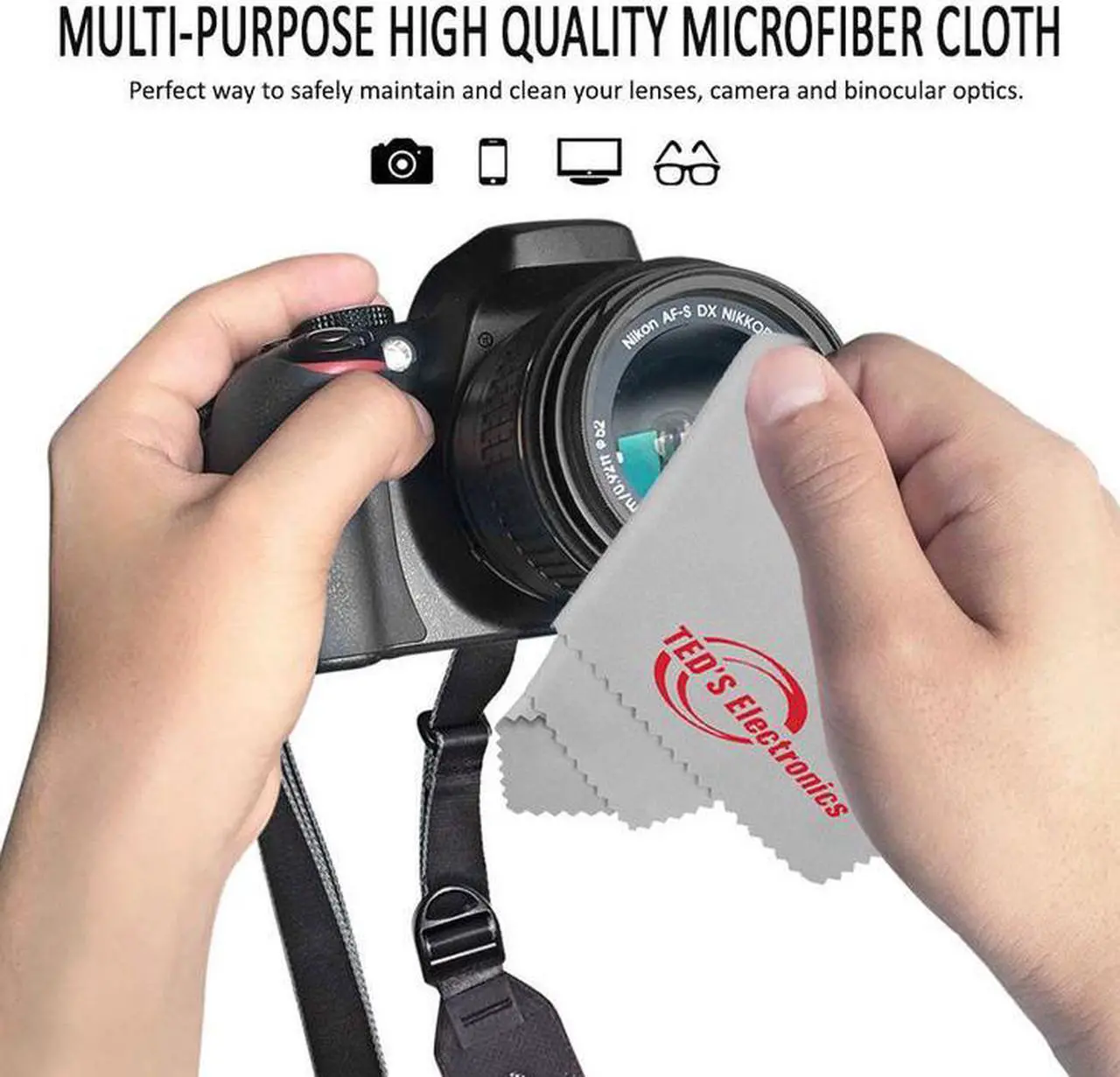 Alt view image 3 of 3 - (10 Pack) 72mm Center Pinch Snap On Lens Cap Front Dust Cover for Canon Nikon Sony Fujifilm SLR Mirrorless Camera
