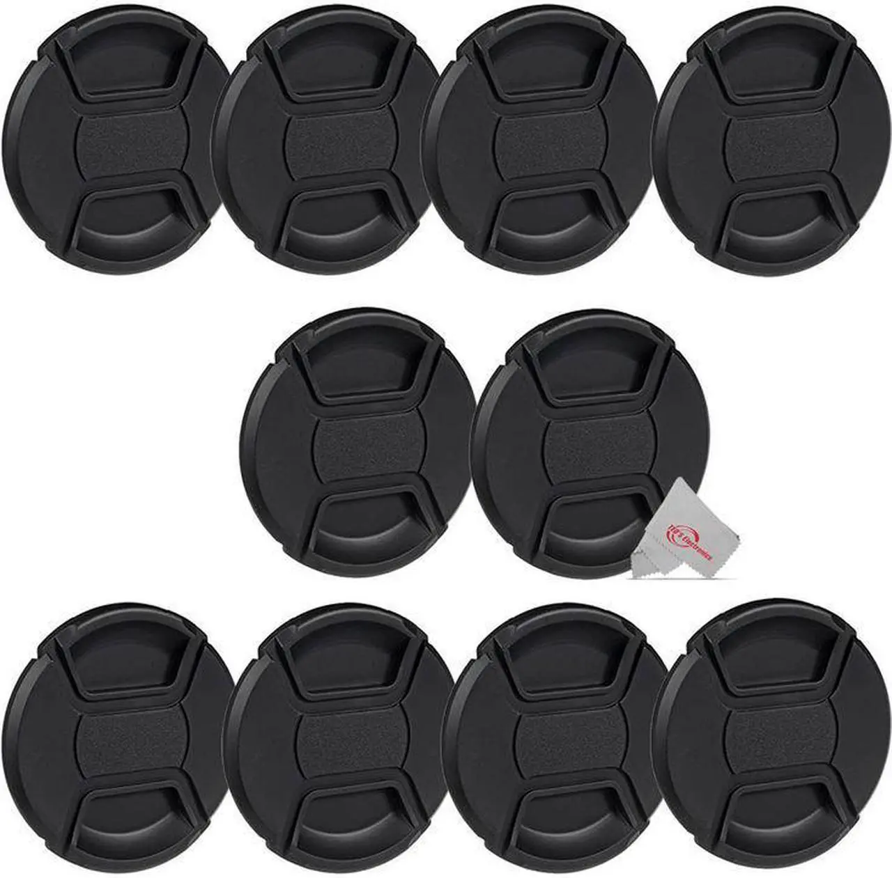 Main image of (10 Pack) 72mm Center Pinch Snap On Lens Cap Front Dust Cover for Canon Nikon Sony Fujifilm SLR Mirrorless Camera