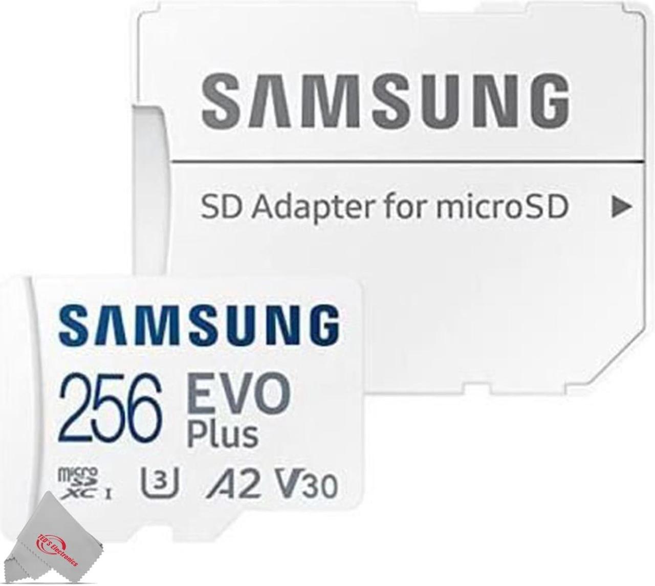 Alt view image 3 of 3 - 3x Samsung EVO Plus MicroSD 256GB, 130MBs Memory Card with Adapter