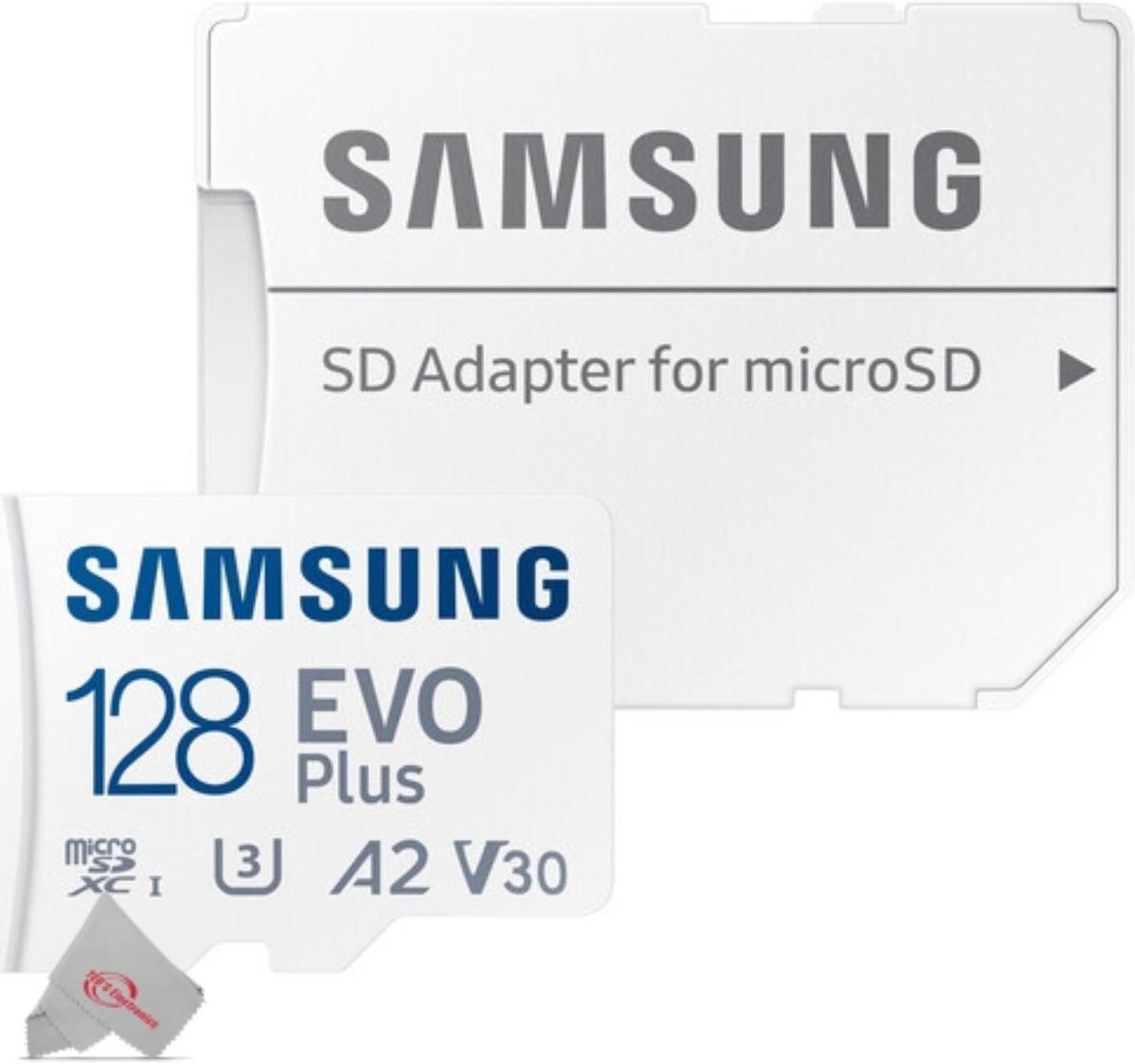 Alt view image 2 of 4 - 5X Samsung EVO Plus MicroSD 128GB, 130MBs Memory Card with Adapter