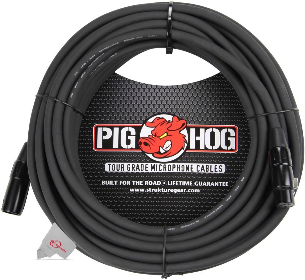 Alt view image 2 of 3 - Pig Hog 8mm XLR Microphone Cable Male to Female 50 Ft Fully Balanced Premium Mic Cable - 2 Units