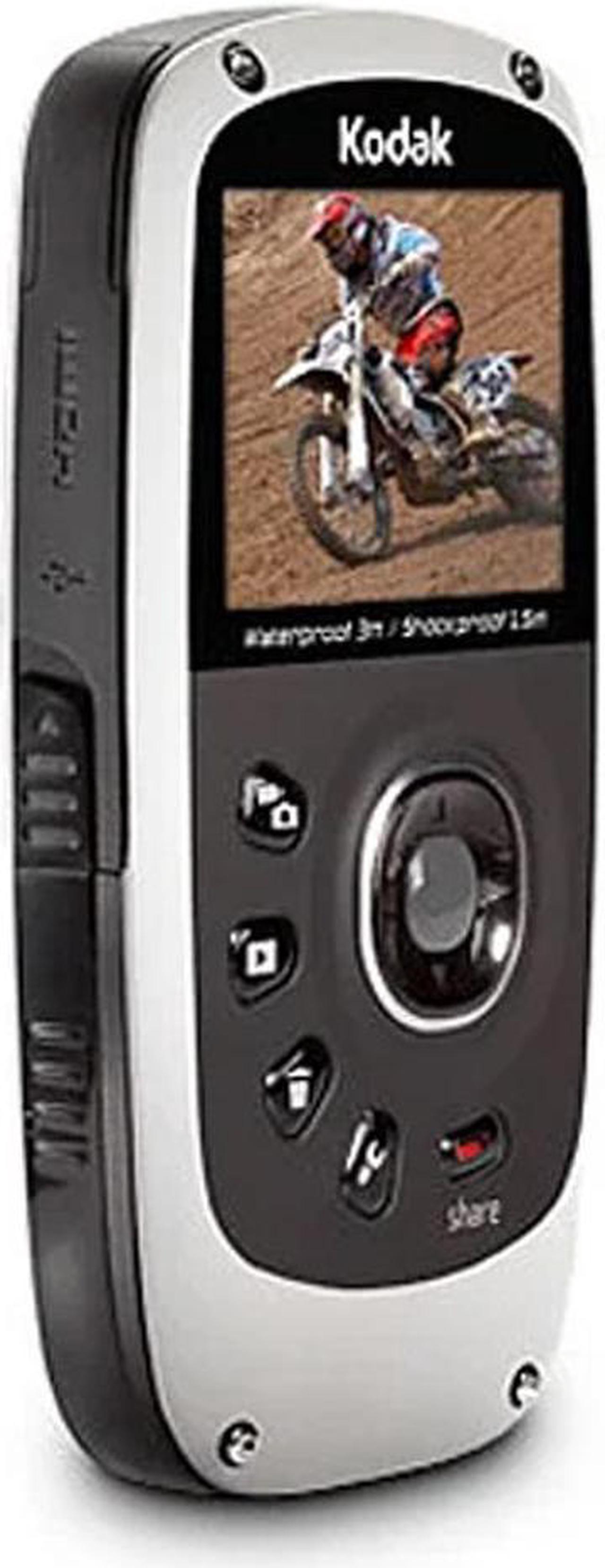 Alt view image 2 of 7 - Kodak PlaySport Zx5 HD Waterproof Pocket Video Easy Share Camera (White) Travelers' Favorite Bundle