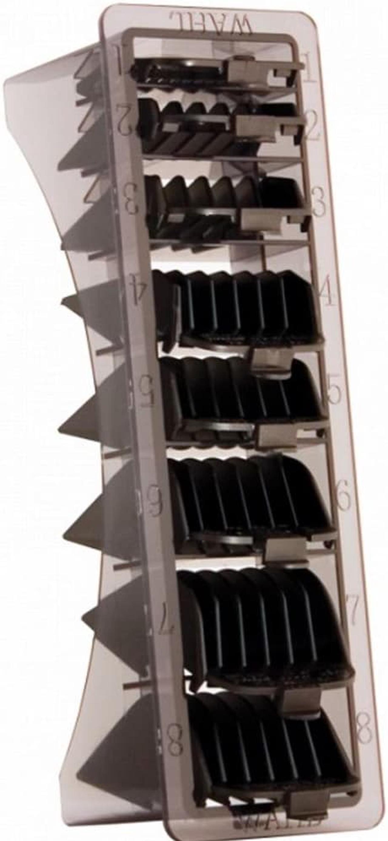 Alt view image 2 of 6 - Wahl 8 Pack Cutting Guides with Organizer - Black #3170-500