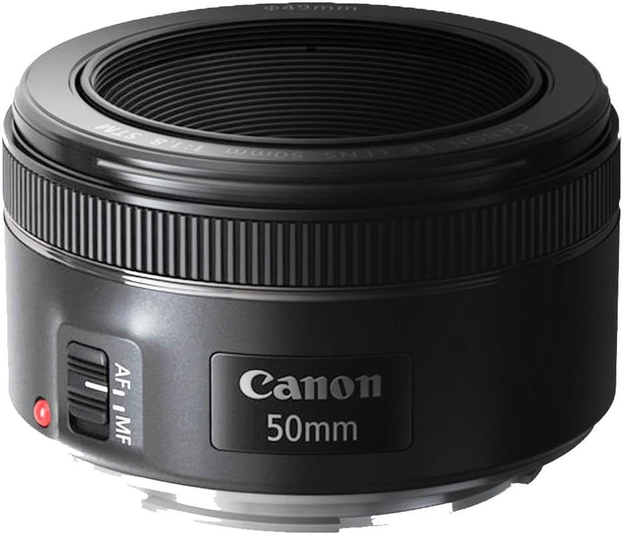 Alt view image 2 of 5 - Canon EF 50mm f/1.8 STM Lens with EF-M Adapter for Canon EOS M50 M200 M3 M6