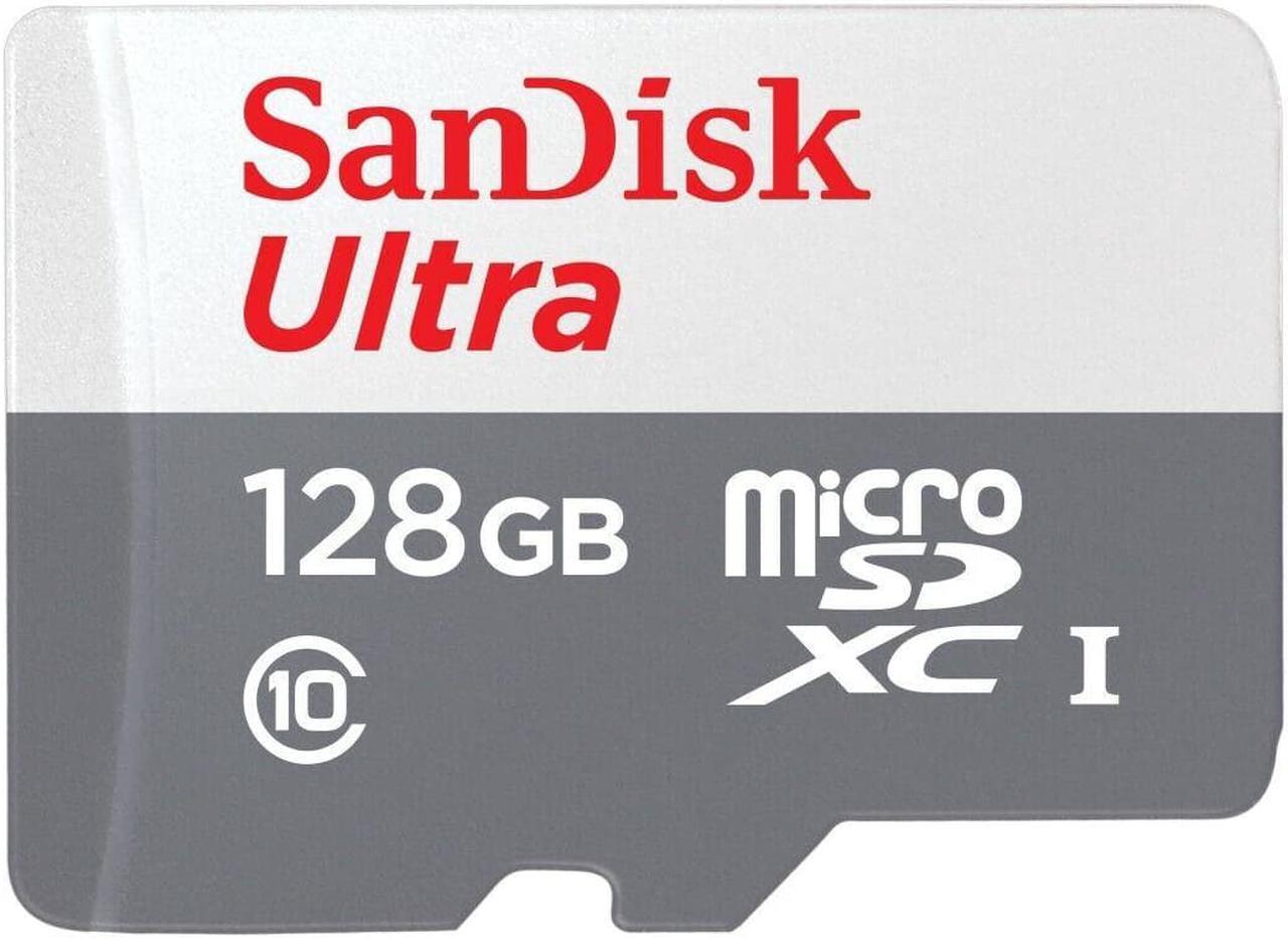 Alt view image 3 of 3 - 5 Packs SanDisk 128GB Ultra UHS-I microSDHC Memory Card with SD Adapter