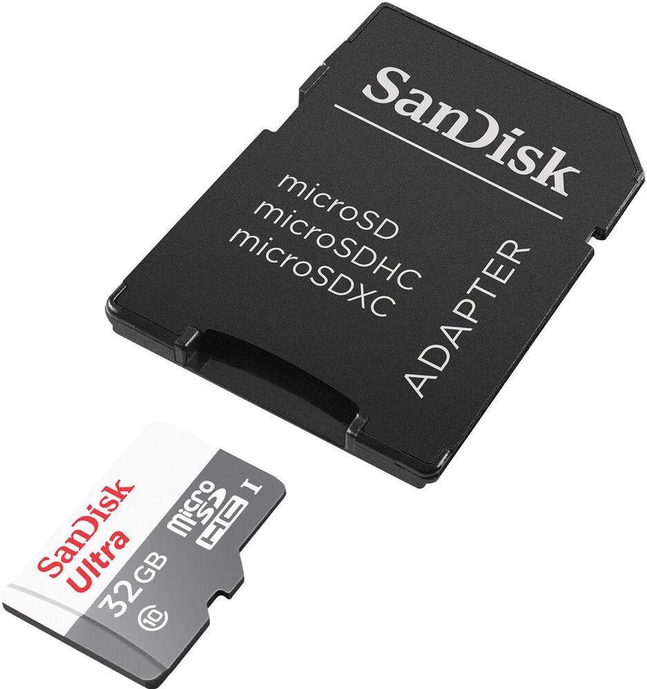 Alt view image 4 of 4 - 3 Packs SanDisk 32GB Ultra UHS-I microSDHC Memory Card with SD Adapter