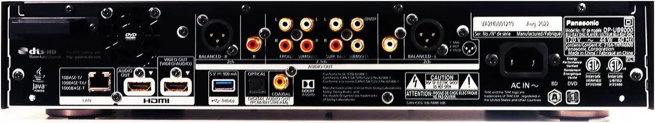 Alt view image 9 of 14 - Panasonic DP-UB9000 4K Blu-ray Player