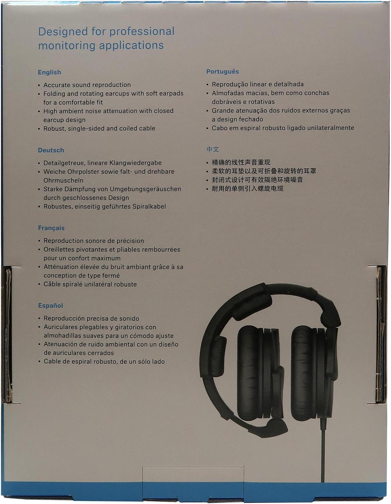Alt view image 18 of 20 - Sennheiser HD 280 PRO Closed-Back Headphones Black