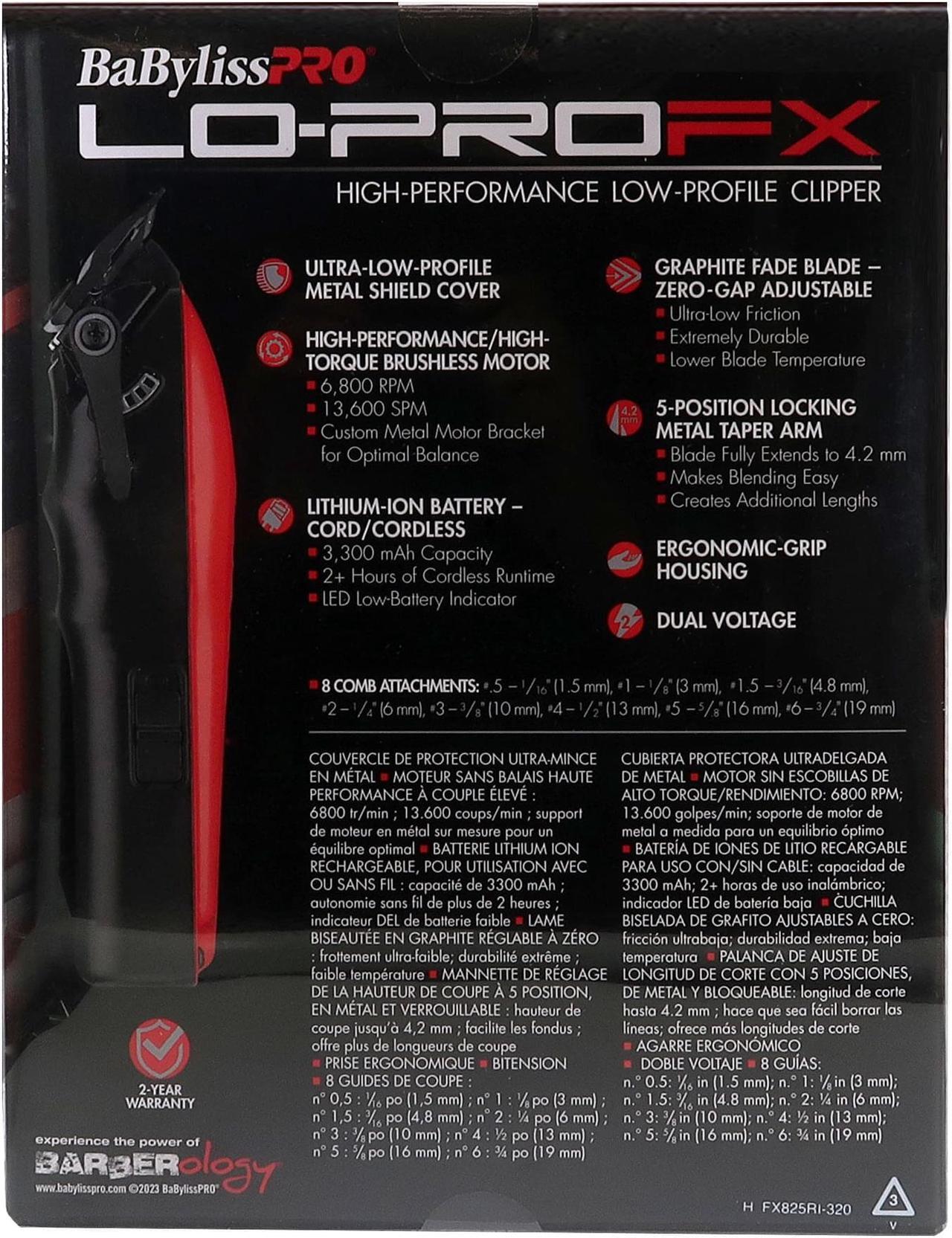 Alt view image 4 of 6 - BaByliss Pro Limided Edition LO-PRO FX Cordless Clipper (Van Da' Goat) #FX825RI