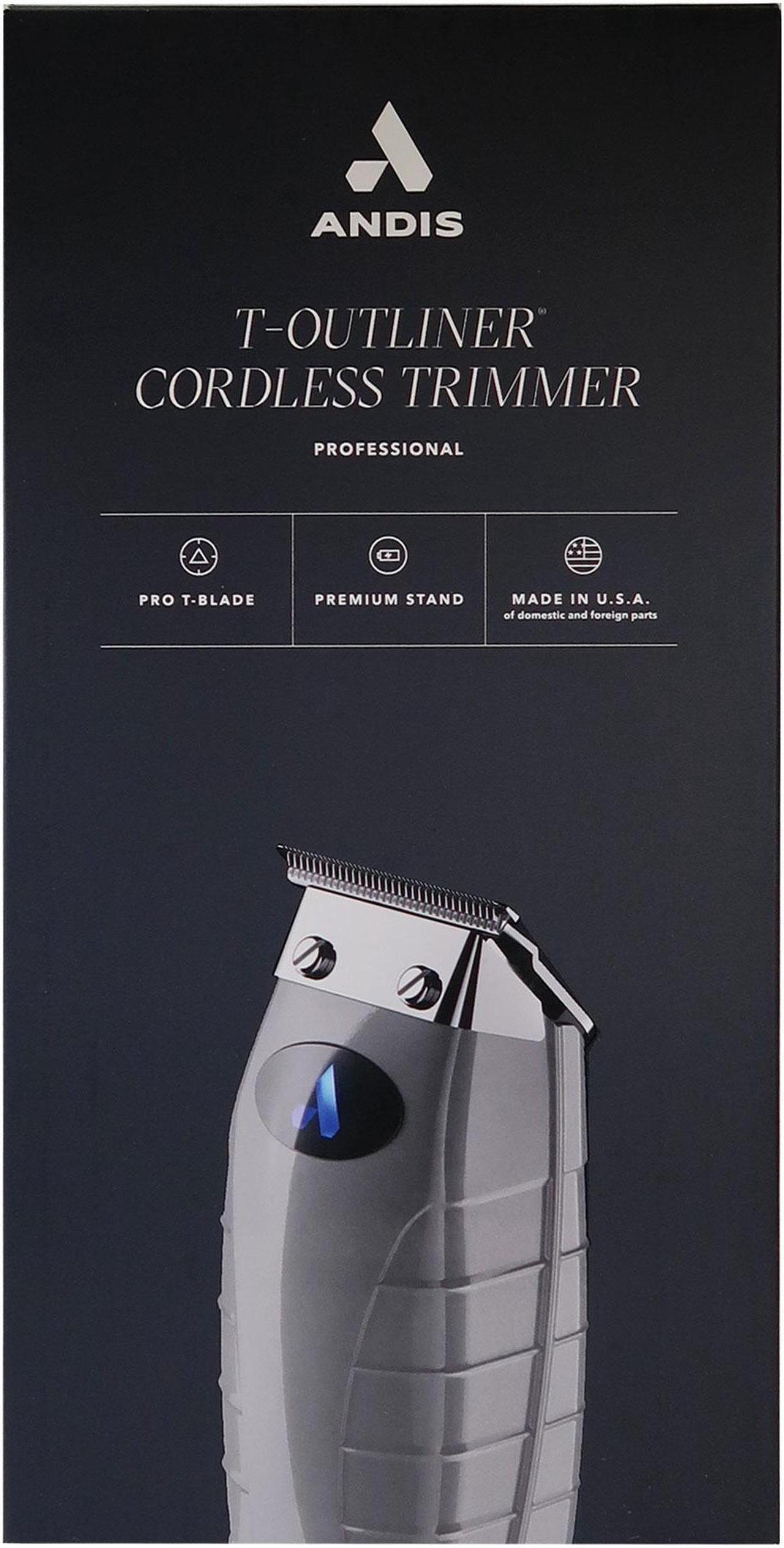 Alt view image 4 of 12 - Andis T-Outliner Cordless Professional Trimmer #74055