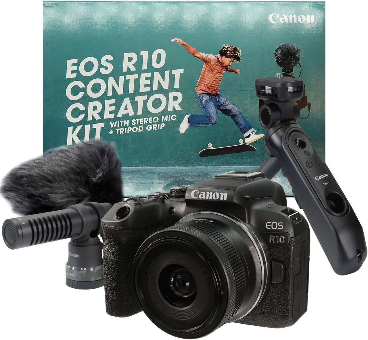 Alt view image 7 of 20 - Canon EOS R10 Mirrorless Camera w/RF-S18-45mm f/4.5-6.3 is STM Lens Kit (Content Creator kit)