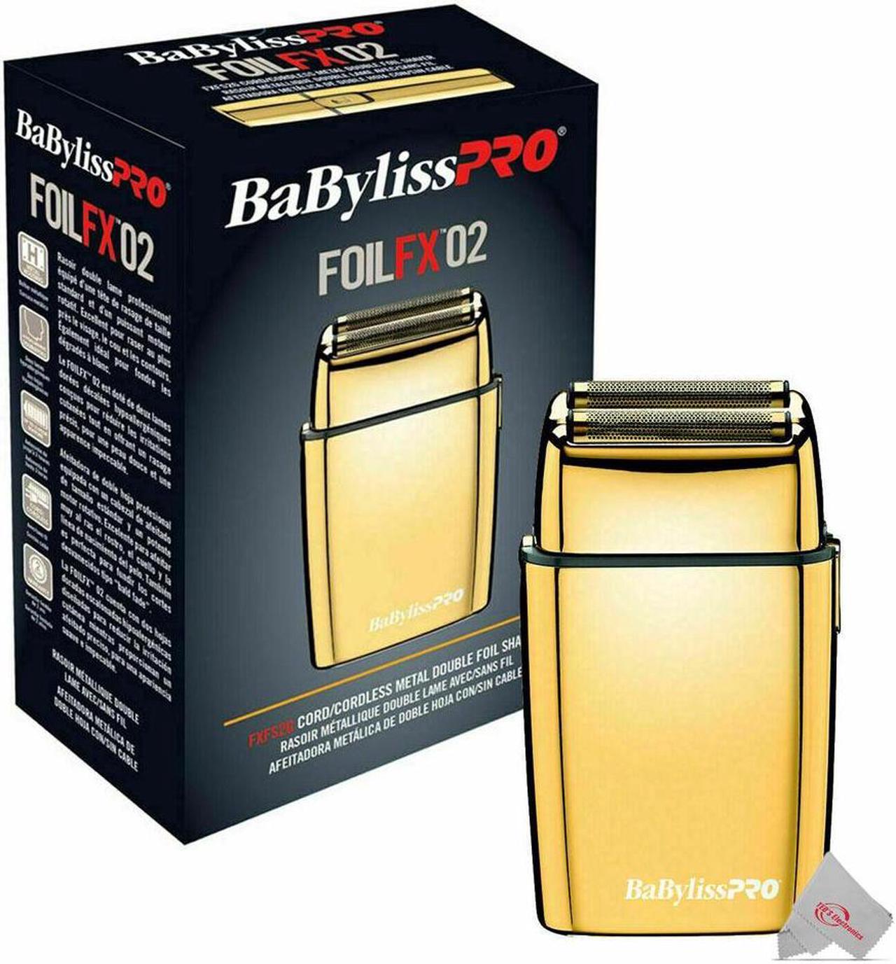 Alt view image 2 of 7 - Babyliss Pro Foil FX02 FXFS2G Metal Double Foil Shaver with Babyliss Pro GoldFX Metal Comb Set