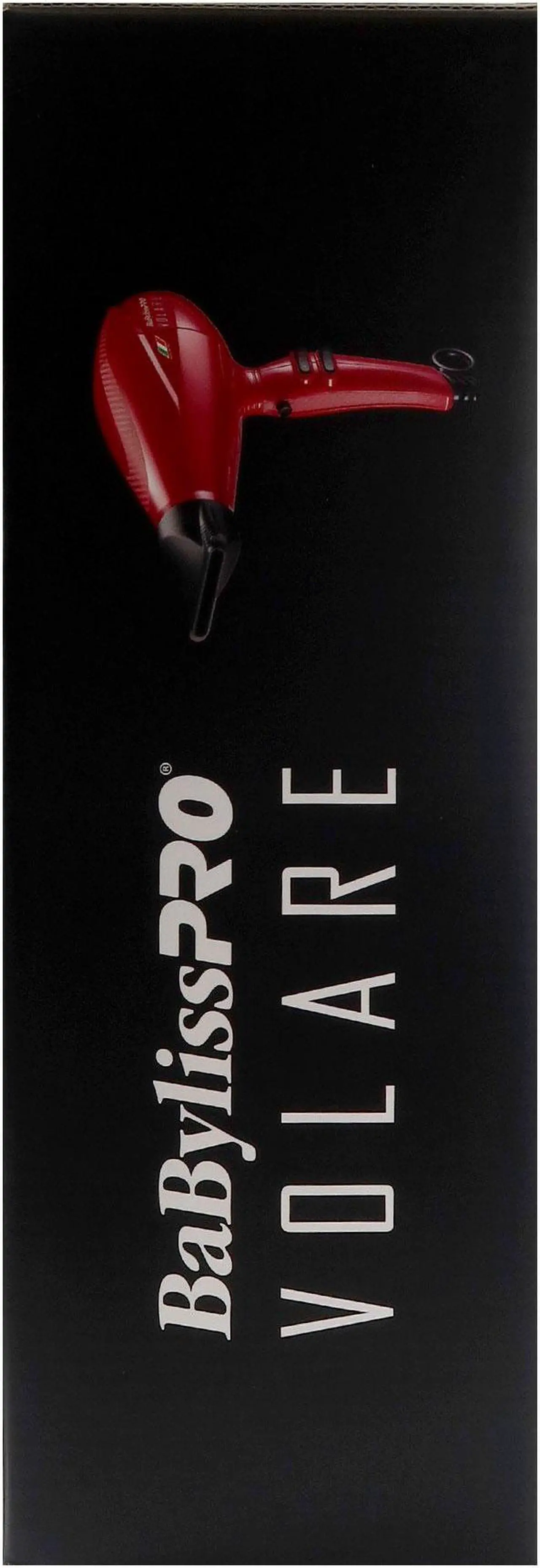 Alt view image 6 of 6 - BaByliss Pro Volare Nano Titanium Professional Quality Italian Performance Hair Dryer 2000-Watt Blow Dryer (Red) #BRVOL1