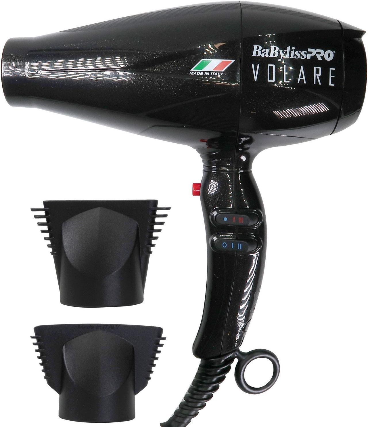 Main image of BaByliss Pro Volare Nano Titanium Professional Quality Italian Performance Hair Dryer 2000-Watt Blow Dryer (Black) #BVOL1