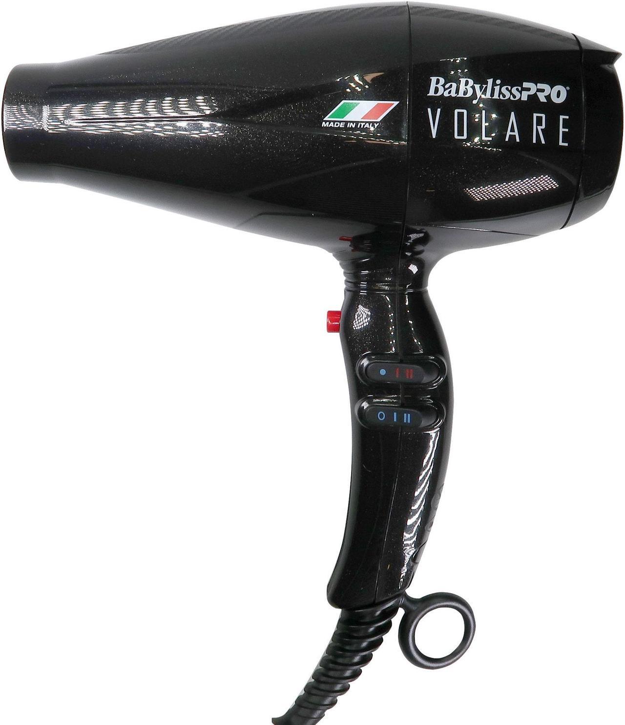 Alt view image 2 of 6 - BaByliss Pro Volare Nano Titanium Professional Quality Italian Performance Hair Dryer 2000-Watt Blow Dryer (Black) #BVOL1