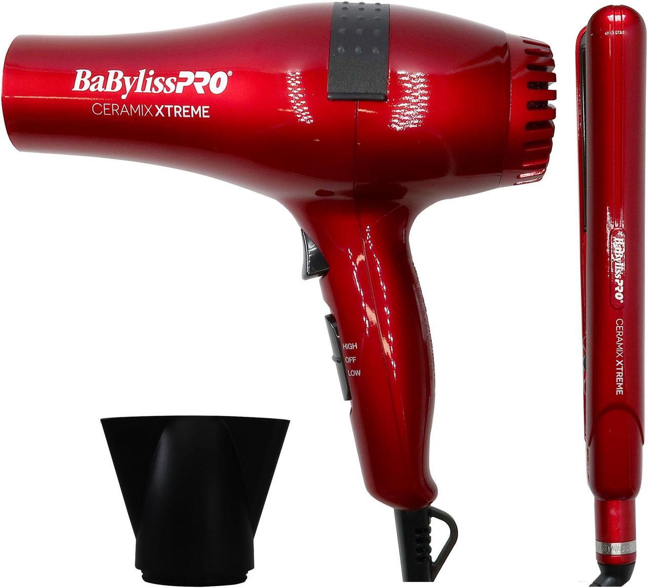 Main image of BaByliss Pro Ceramic Xtreme Limeted Edition Styling Set, Dryer & 1" Straightening Iron Red #CEPP1N