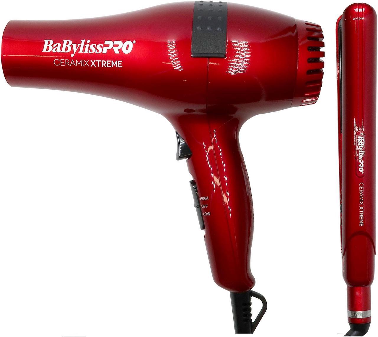 Alt view image 6 of 7 - BaByliss Pro Ceramic Xtreme Limeted Edition Styling Set, Dryer & 1" Straightening Iron Red #CEPP1N