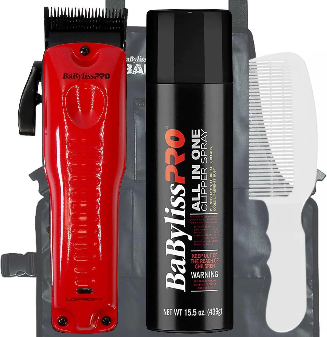Main image of BaByliss Pro Limided Edition LO-PRO FX Cordless Clipper (Van Da' Goat) #FX825RI Barber Accessory Bundle