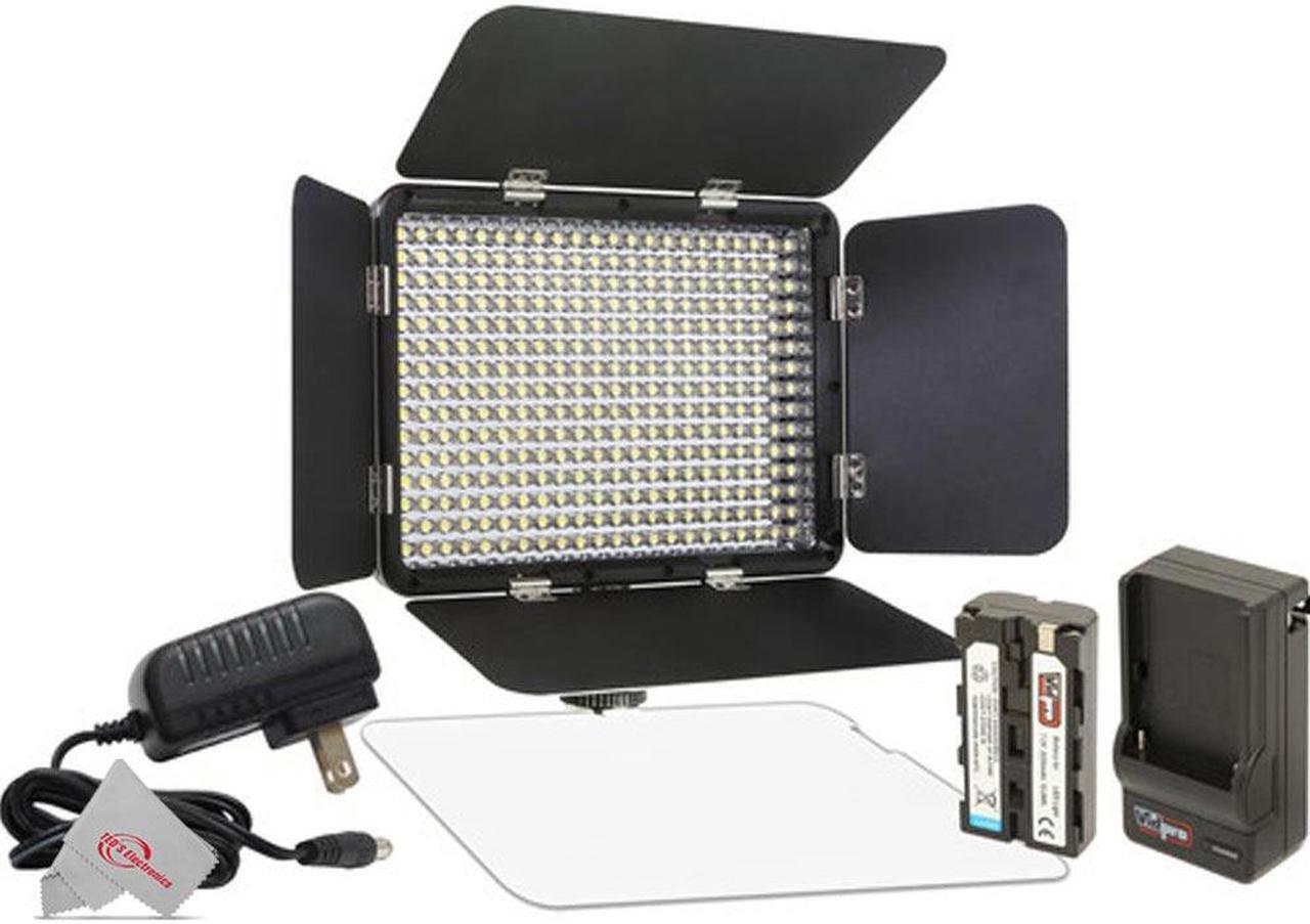 Alt view image 3 of 7 - Ultra Slim High-Intensity Dimmable LED Light Panel 5000 Lux Output with 12-Inch Calapsible Pan Tilt Tripod and Photo Video Editing Software for Photographers and Creators