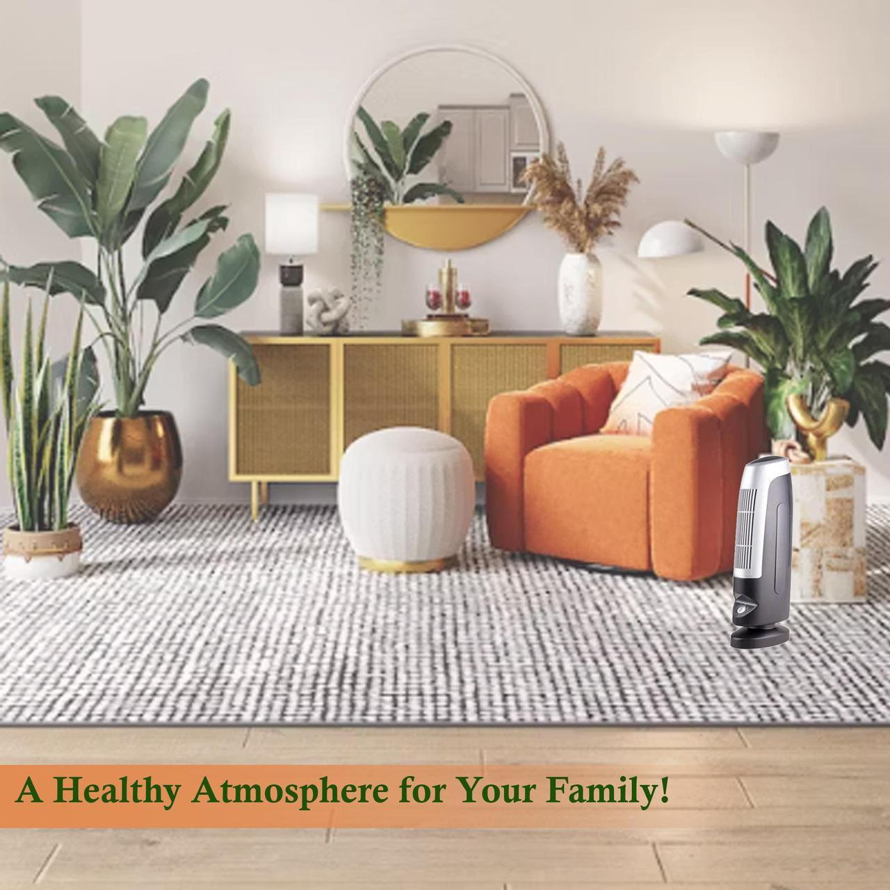 Alt view image 3 of 7 - Vivitar Air Purifier for Home Large Room | Airborne Allergen, Wildfire / Smoke, Pollen, Pet Dander, and Dust Reducer
