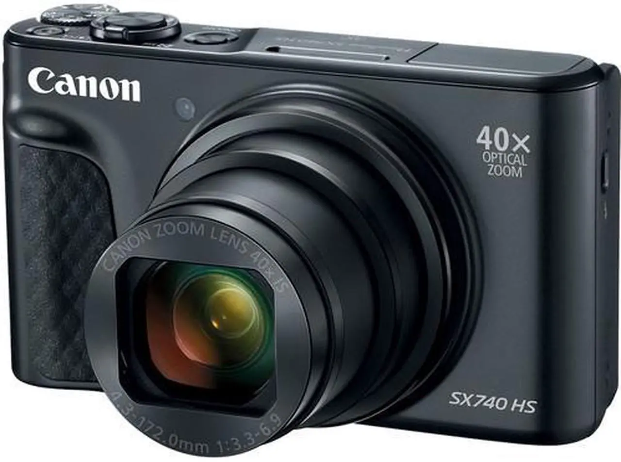 Alt view image 3 of 7 - Canon PowerShot SX740 Wi-Fi Digital Camera Black with Replacement Battery and 32GB Memory Card
