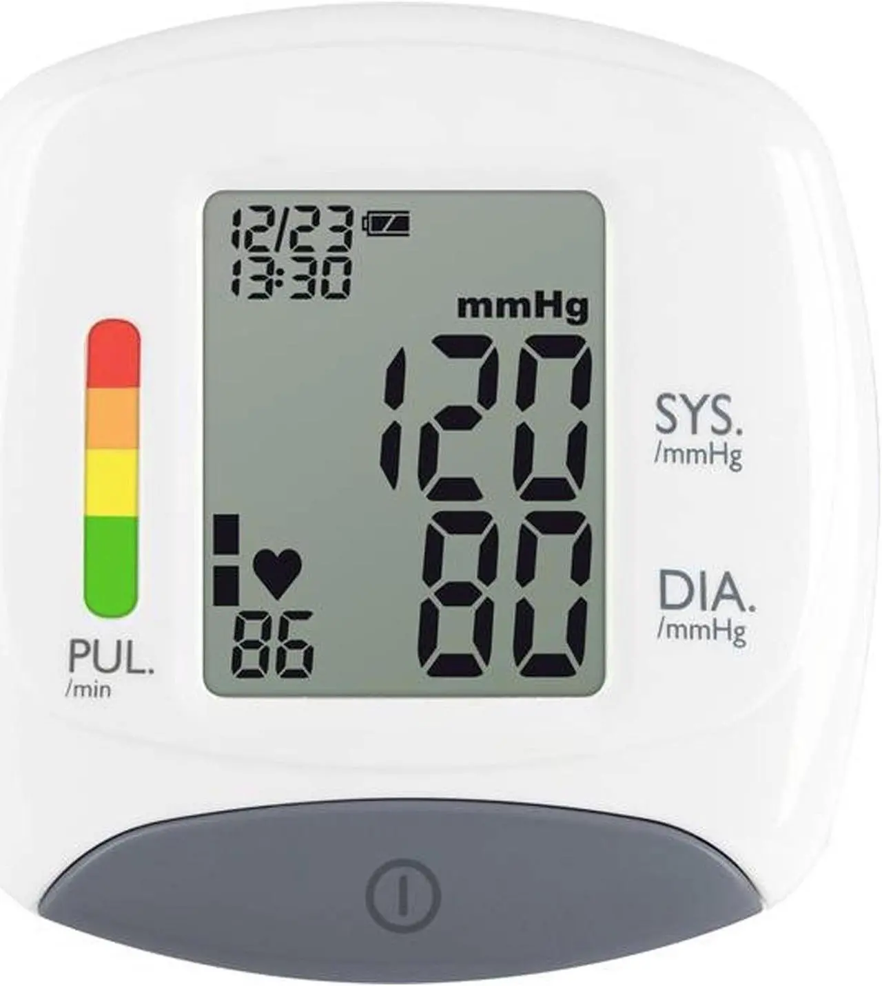 Alt view image 2 of 6 - Vivitar Blood Pressure Monitor With Heart Rate - Automatic Wrist Cuff Blood Pressure Machine With LCD Display Memory and Carrying Case