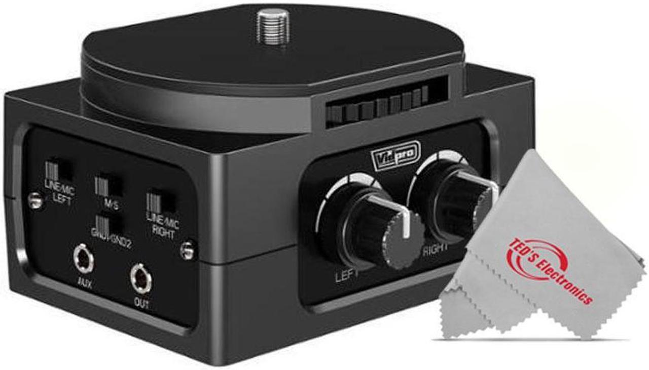 Alt view image 3 of 7 - Vidpro XM-AD2 Dual Channel XLR to Mini Audio Adapter for Cameras and Camcorders with 2 XLR Cables + Stereo Mini Cable for Camera and Tripod