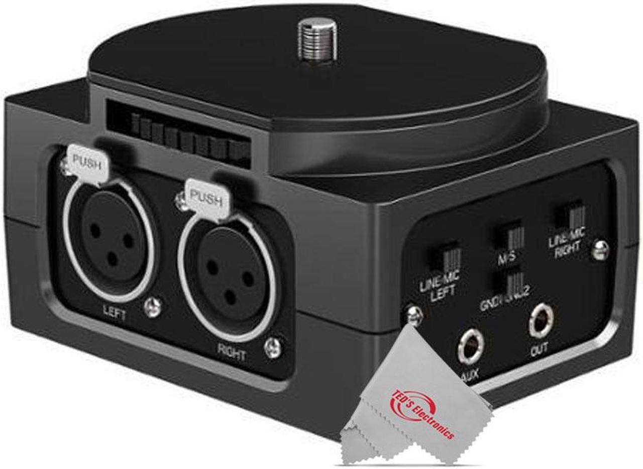 Alt view image 4 of 7 - Vidpro XM-AD2 Dual Channel XLR to Mini Audio Adapter for Cameras and Camcorders with 2 XLR Cables + Stereo Mini Cable for Camera and Tripod