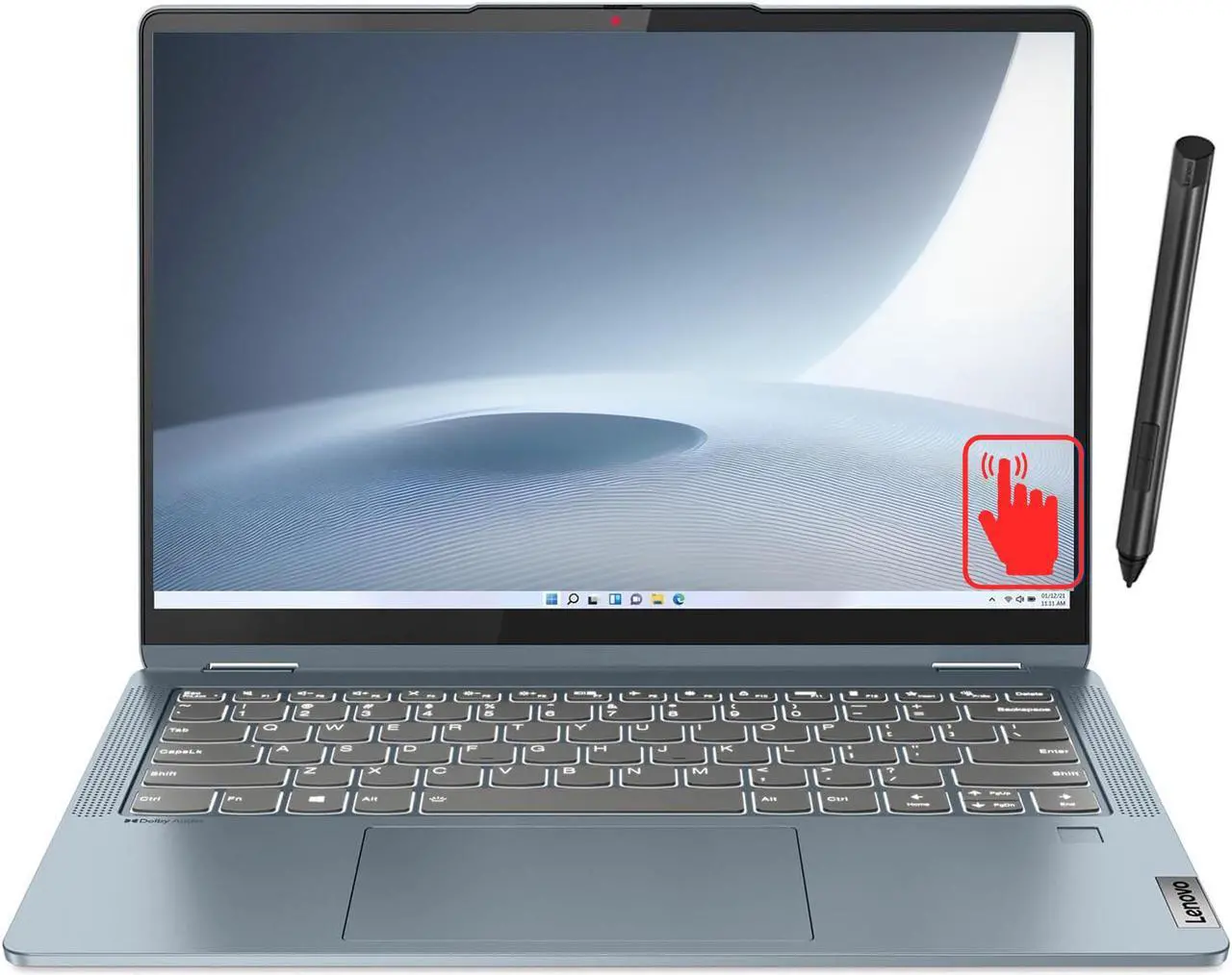 Alt view image 18 of 20 - Lenovo Flex 7i Intel Evo Platform 14" 2-in-1 Touchscreen Laptop - 13th Gen Intel Core i7-1355U - Windows 11 Tablet Notebook PC