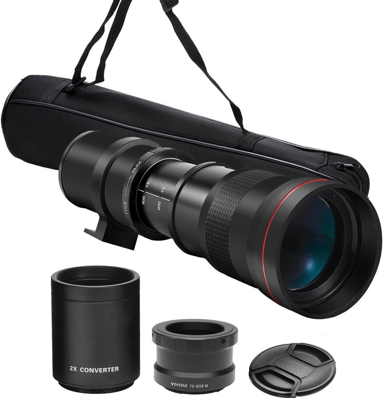 Main image of Vivitar 420-1600mm f/8.3 HD Manual Super Telephoto Zoom Lens for Canon EOS M50 M50 II M100 M200 M6 M6 II M7 M7II