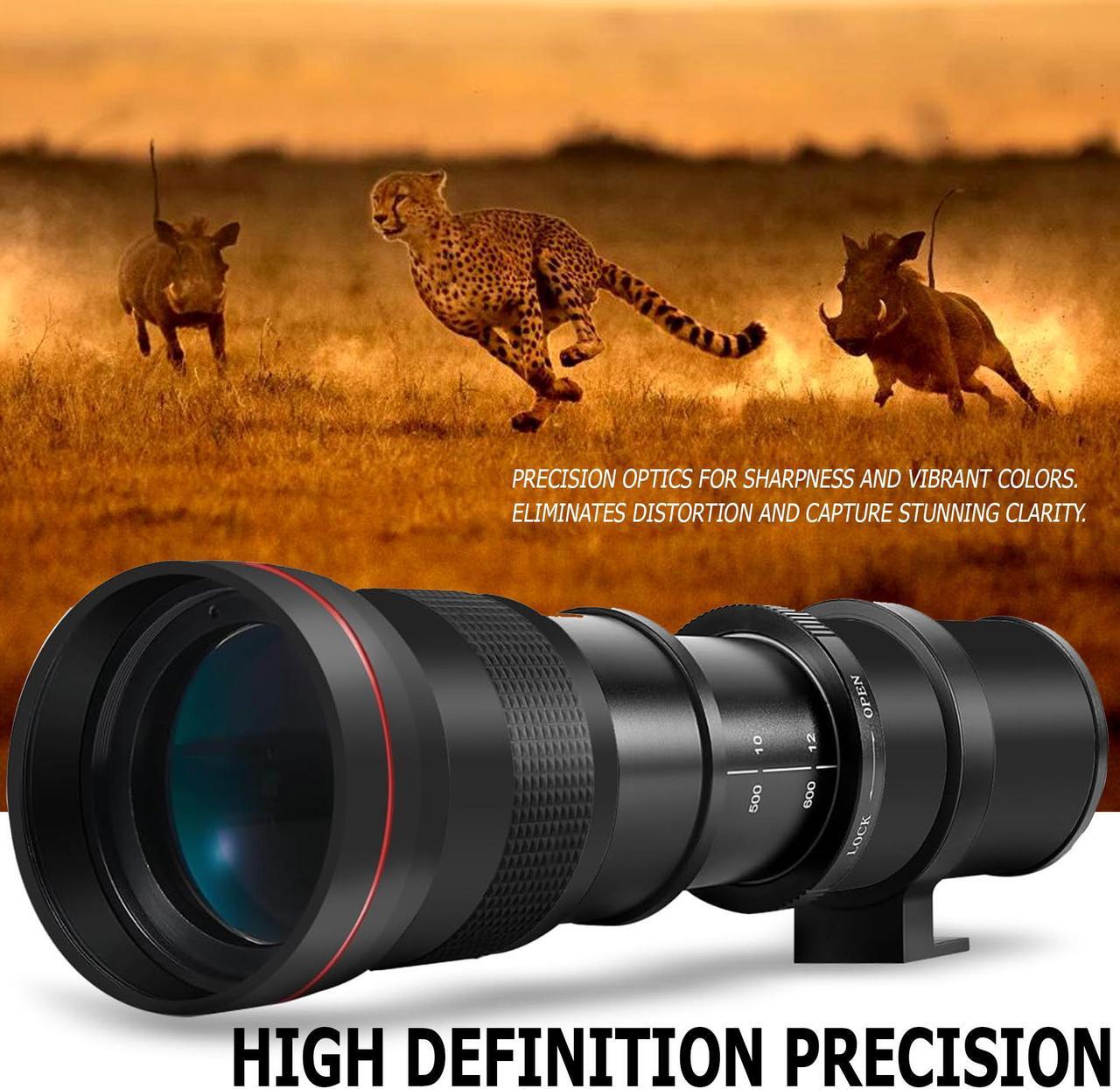 Alt view image 4 of 7 - Vivitar 420-1600mm f/8.3 HD Manual Super Telephoto Zoom Lens for Canon EOS M50 M50 II M100 M200 M6 M6 II M7 M7II