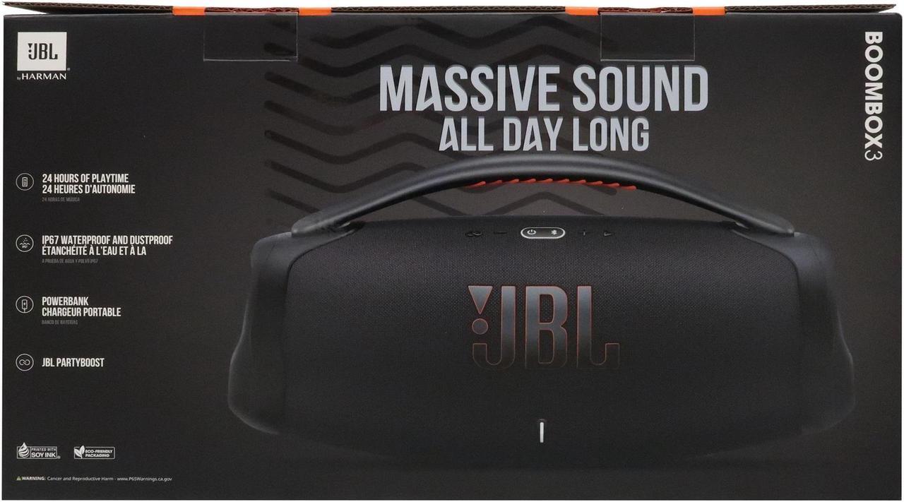 Alt view image 20 of 20 - JBL Boombox 3 - Portable Bluetooth Speaker IPX7 Waterproof, 24 Hours of Playtime (Black)