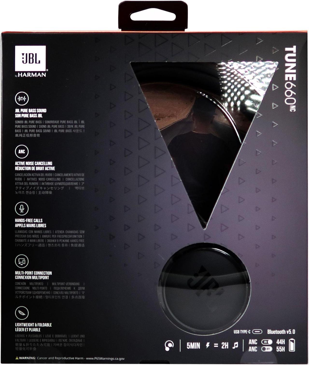 Alt view image 20 of 20 - JBL Tune 660NC Wireless On-Ear Active Noise Cancelling Headphones (Black)