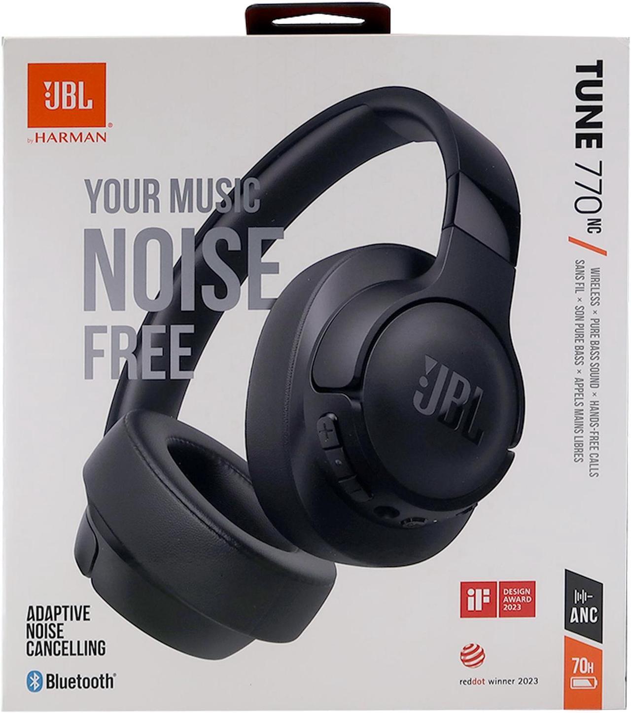 Alt view image 12 of 20 - JBL T770NCBLK Tune 770NC Wireless Over-Ear Headphones - Black