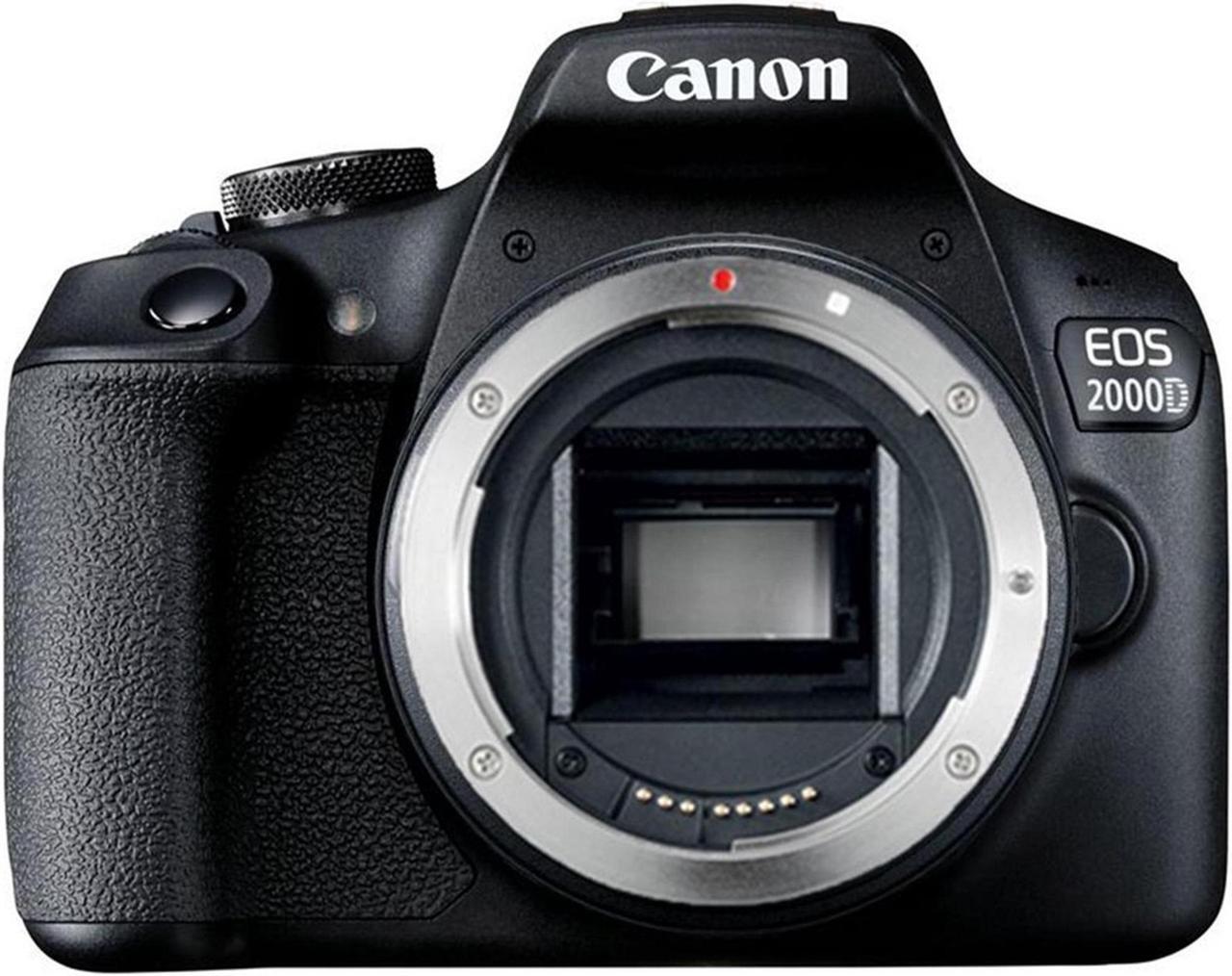 Alt view image 3 of 6 - Canon EOS 2000D / Rebel T7 24.1MP CMOS 1080p DSLR Camera with EF-S 18-55mm f/1:3.5-5.6 Lens and SanDisk 64GB SDXC Card + Camera Case