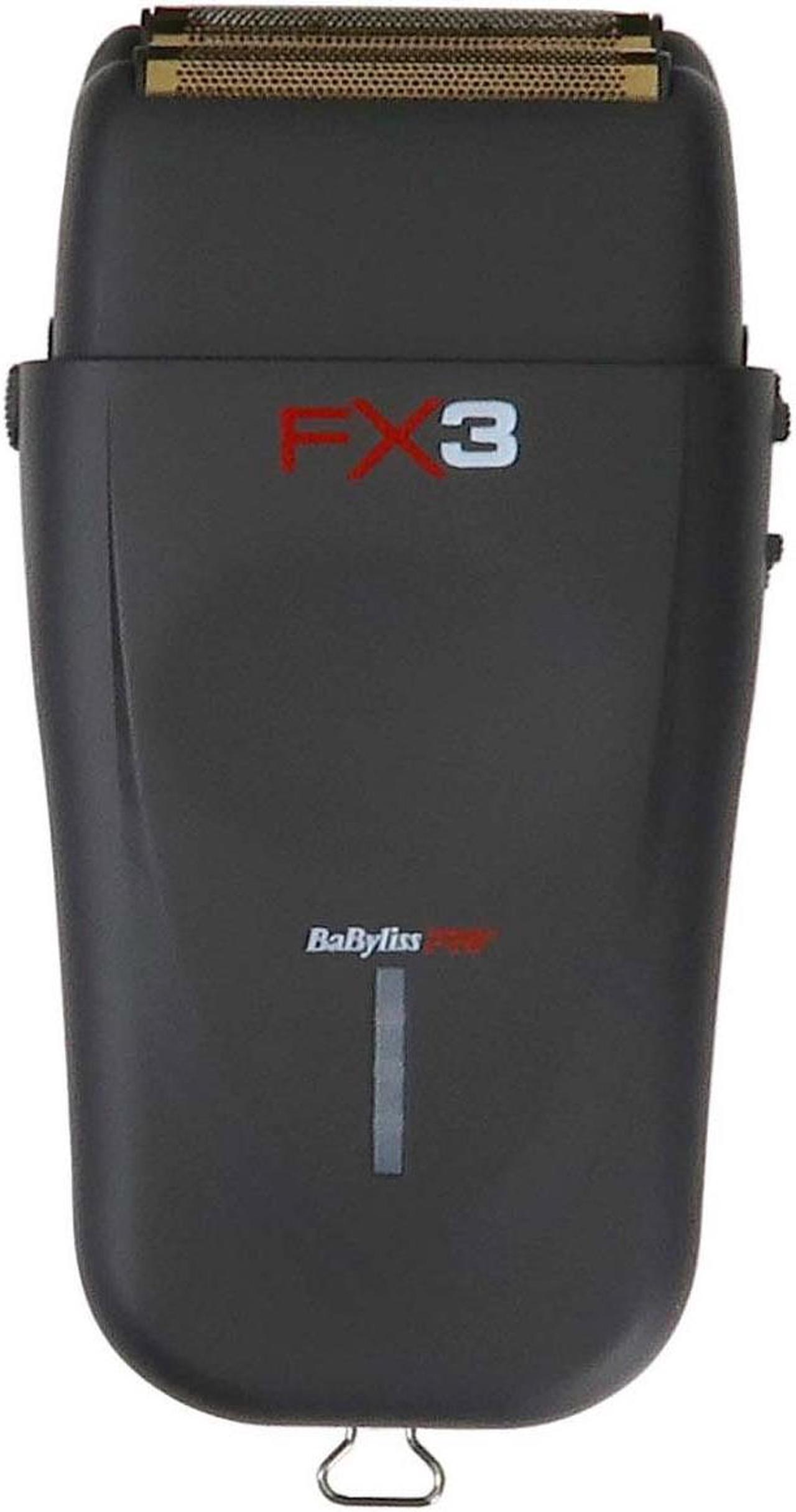 Alt view image 3 of 7 - BaByliss Pro FX3 Professional High-Speed Foil Shaver Black #FXX3SB with BaByliss Pro FX3 Replacement Foil Head for FX3 Shaver #FXX3RFB and Barber Apron