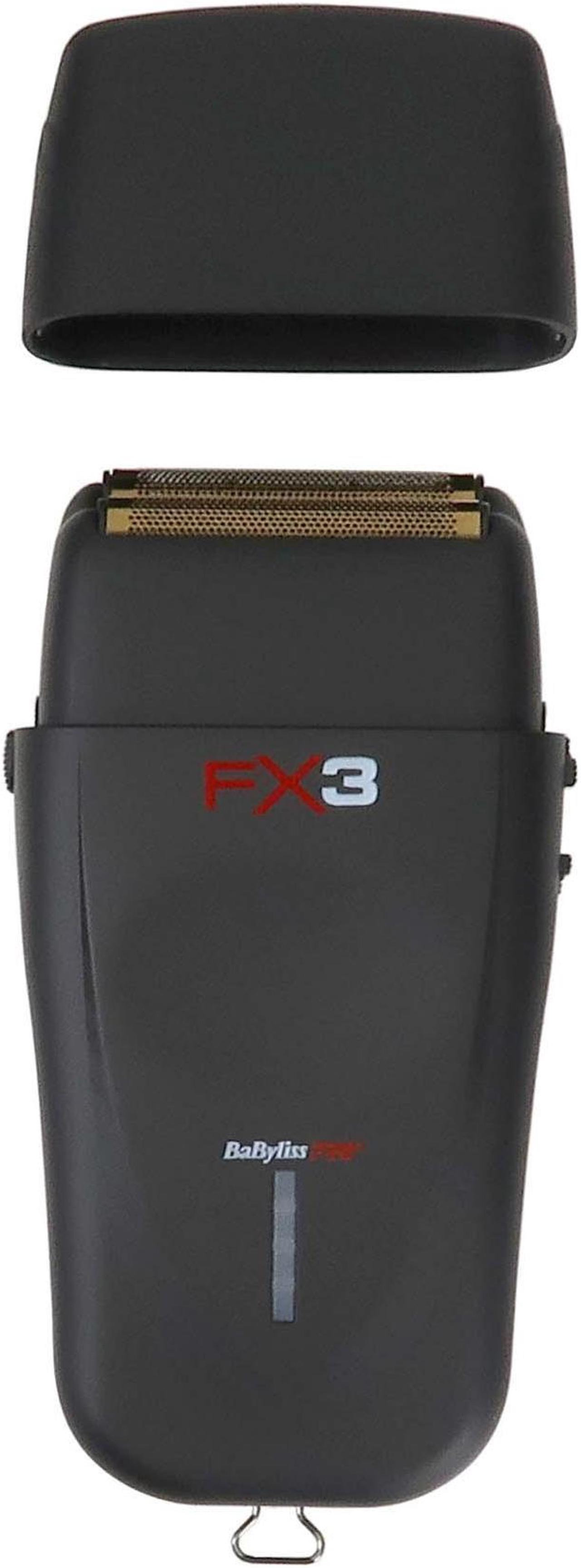Alt view image 4 of 7 - BaByliss Pro FX3 Professional High-Speed Foil Shaver Black #FXX3SB with BaByliss Pro FX3 Replacement Foil Head for FX3 Shaver #FXX3RFB and Barber Apron