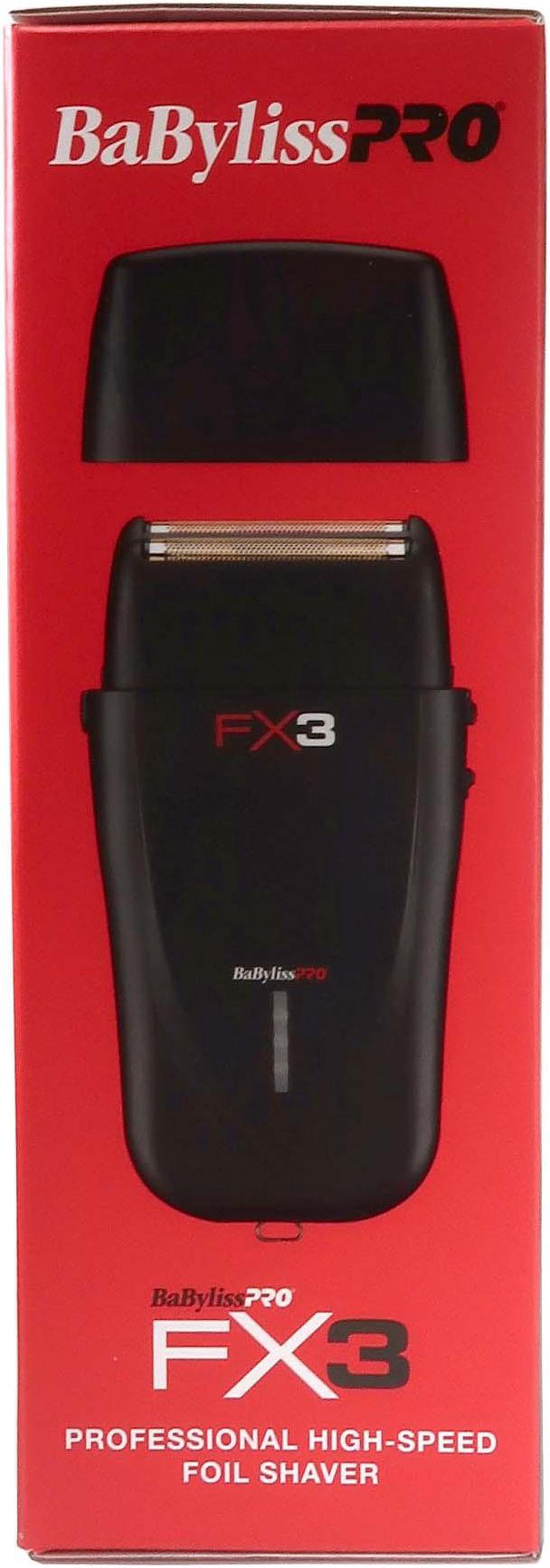 Alt view image 7 of 7 - BaByliss Pro FX3 Professional High-Speed Foil Shaver Black #FXX3SB with BaByliss Pro FX3 Replacement Foil Head for FX3 Shaver #FXX3RFB and Barber Apron