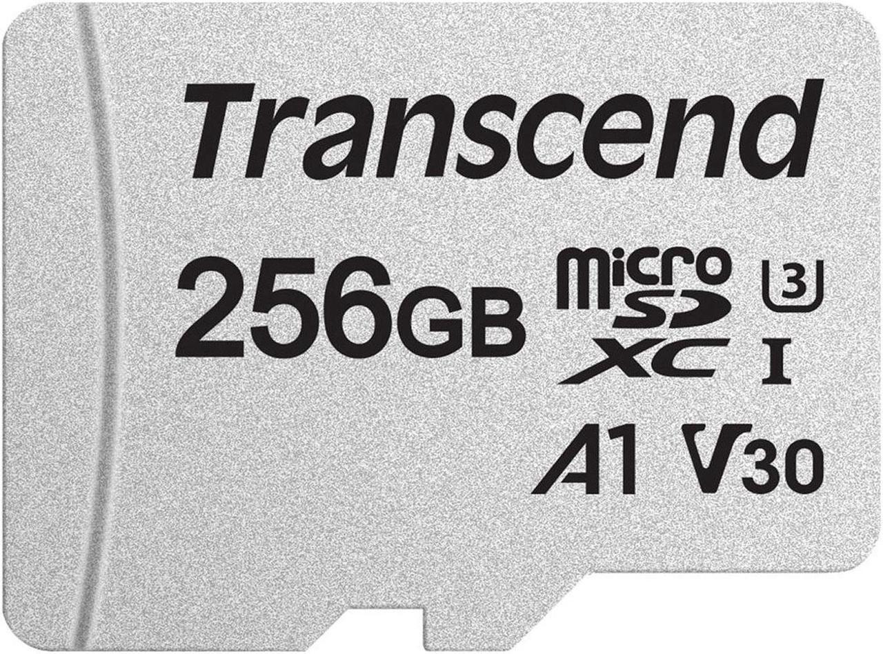 Alt view image 13 of 14 - Transcend 256GB 300S microSDXC CL10 V30 A1 Memory Card with SD Adapter