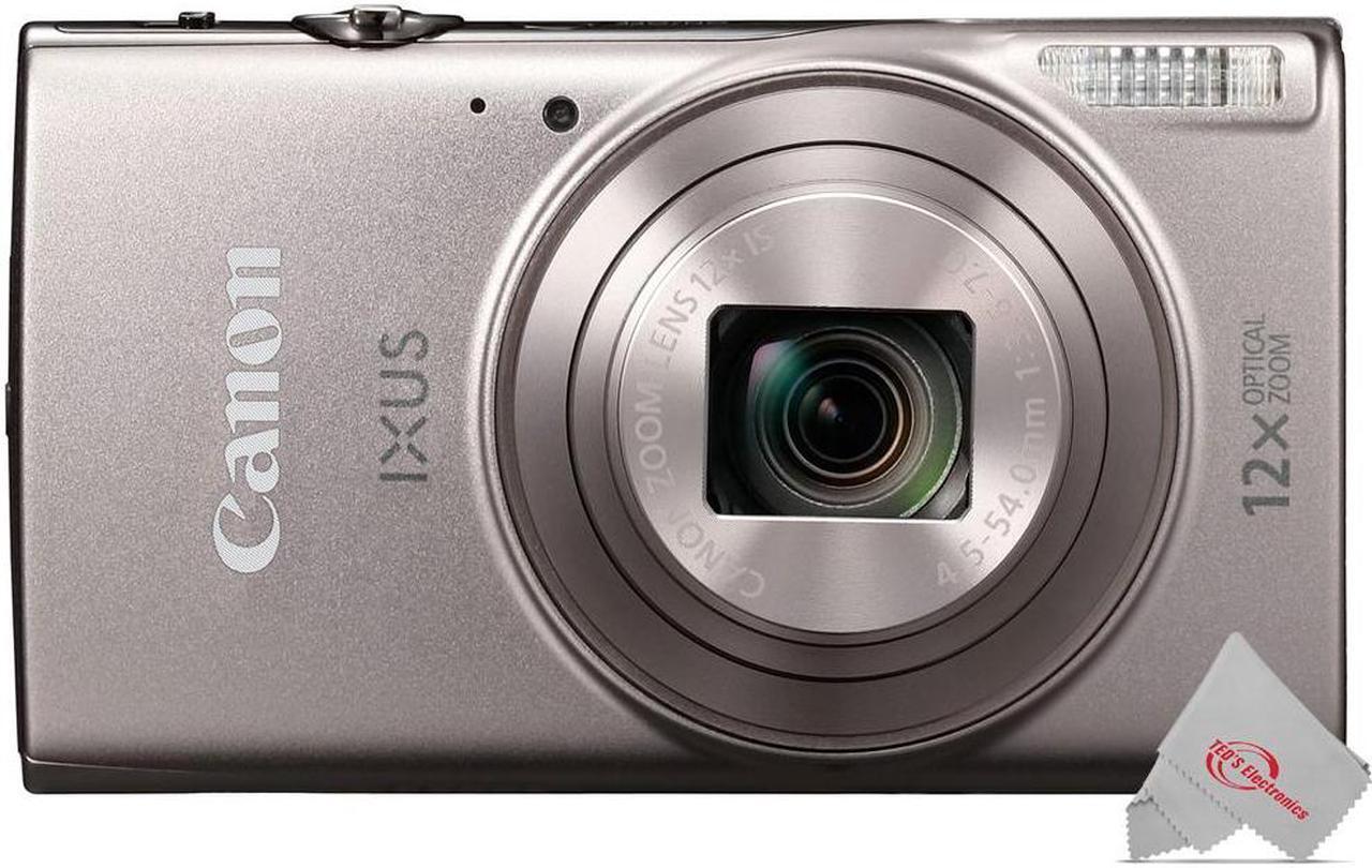 Alt view image 2 of 6 - Canon PowerShot IXUS 285 / ELPH 360 HS Digital Camera (Silver) with Transcend 32GB SDHC Memory Card