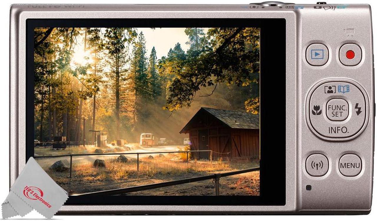 Alt view image 5 of 6 - Canon PowerShot IXUS 285 / ELPH 360 HS Digital Camera (Silver) with Transcend 32GB SDHC Memory Card