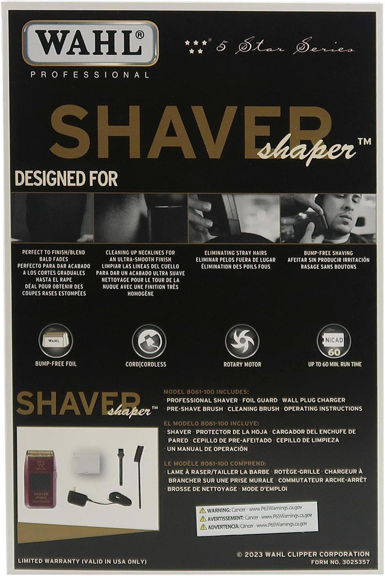 Alt view image 3 of 5 - Wahl Professional 5-Star Series Rechargeable Shaver/Shaper #8061-100