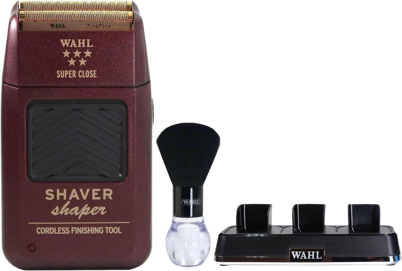 Main image of Wahl Professional 5-Star Series Rechargeable Shaver/Shaper #8061-100 with Wahl Professional Power Station Multi-Charge 3 Tools At Once #3023291 and Neck Duster