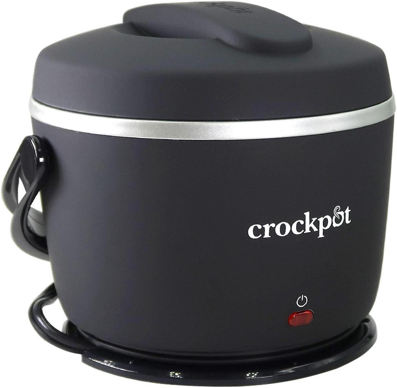 Alt view image 7 of 7 - Crock-Pot Electric Lunch Box, Portable Food Warmer for On-the-Go, 20-Oz (591 mL), Black Licorice + 2x Cutlery Set + Easy & Delicious Crock-Pot Recipes