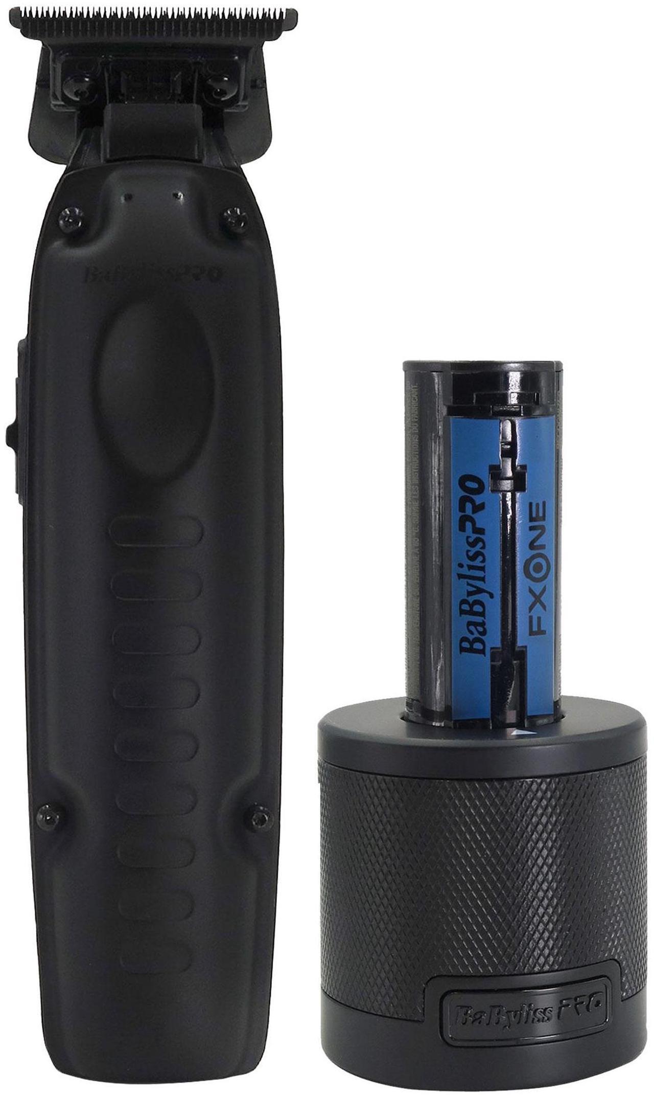 Main image of BaByliss Pro FXONE LO-PROFX LIMITED EDITION Trimmer - Matte Black (TOOL ONLY) #FX729MBLT with BaByliss Pro FXONE Accessories Kit (Includes Battery, Charging Base, Cord & Adapter)