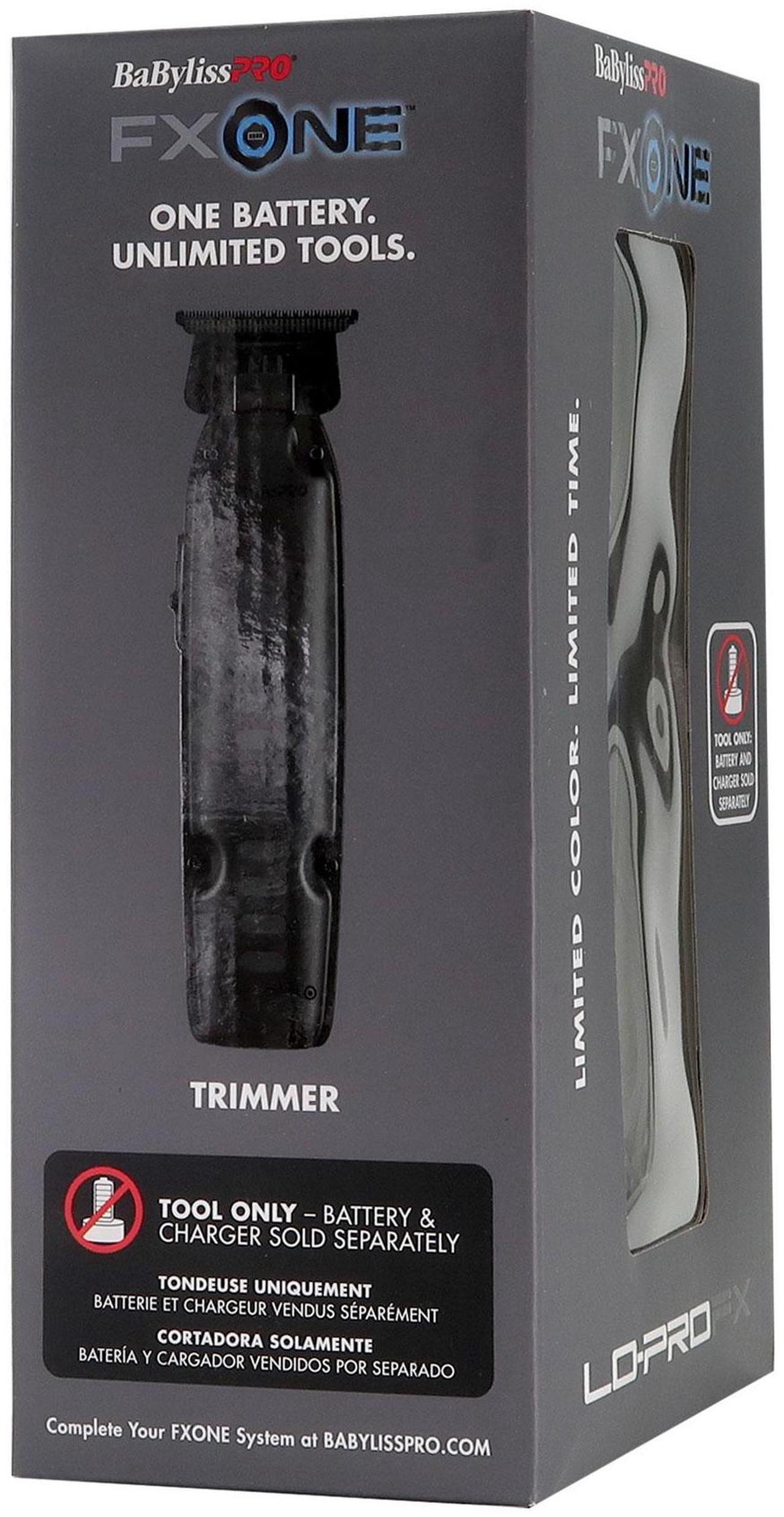 Alt view image 5 of 7 - BaByliss Pro FXONE LO-PROFX LIMITED EDITION Trimmer - Matte Black (TOOL ONLY) #FX729MBLT with BaByliss Pro FXONE Accessories Kit (Includes Battery, Charging Base, Cord & Adapter)
