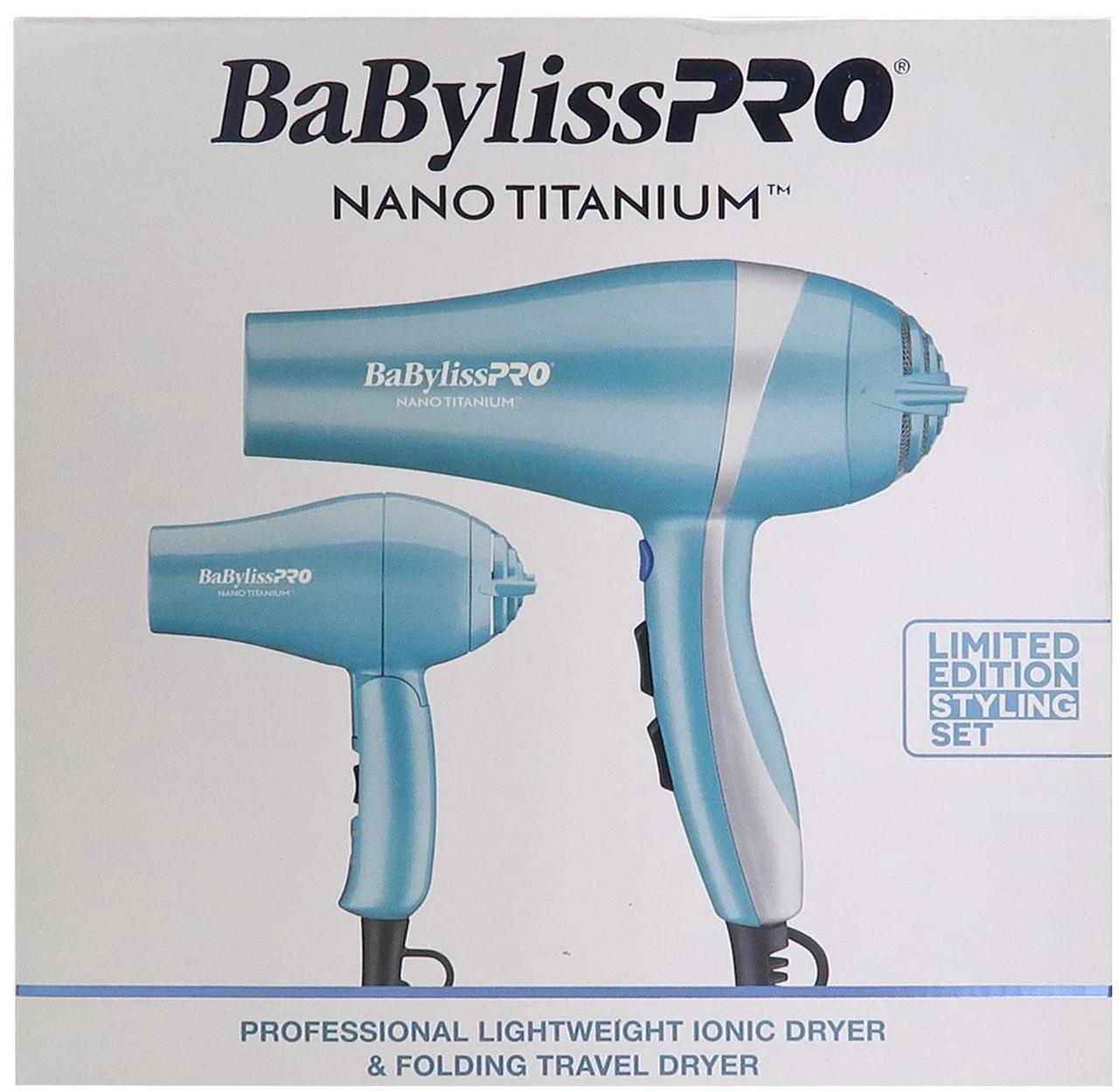 Alt view image 2 of 5 - BaByliss Pro Nano Titanium Professional Lightweight Ionic Dryer & Folding Travel Dryer #BNTPP70