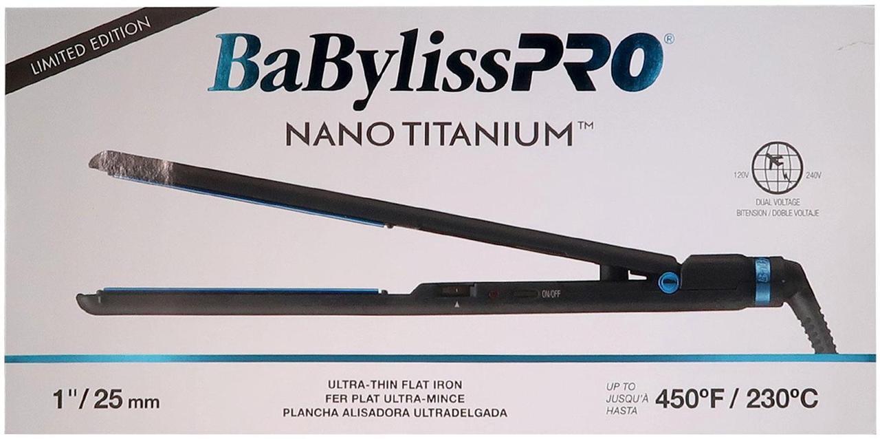Alt view image 5 of 7 - BaByliss Pro LIMITED EDITON Nano Titanium Ultra-Thin 1" Flat Iron BNTMB4072TUC with BaByliss Pro LIMITED EDITON Nano Titanium 1-1/2" Ultra-Thin Flat Iron BNTMB4073TUC