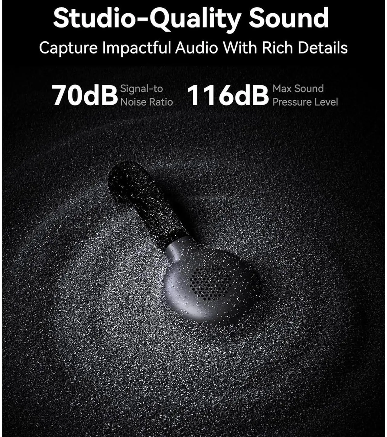 Alt view image 4 of 7 - Hollyland LARK M2 2.4GHz 2-Person Wireless Lavalier Microphone System with USB-C Plug & Play (Shine Charcoal)